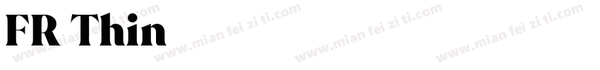 FR Thin字体转换